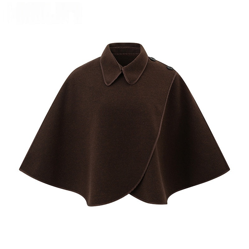Versatile Loose-Fit Womens Knitted Cape