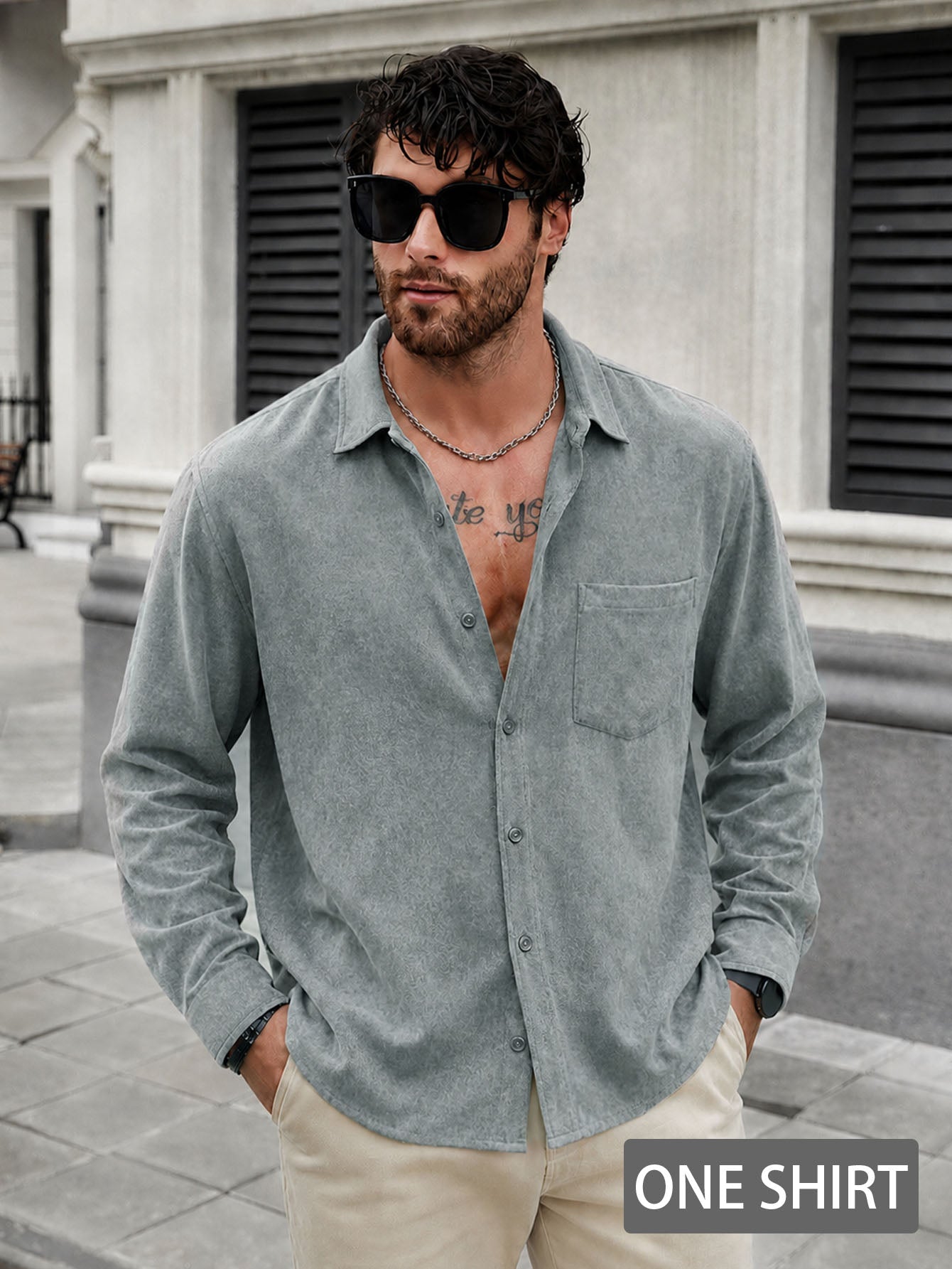 Men's Performance Textured Shirt Breathable, Stylish, All-Season