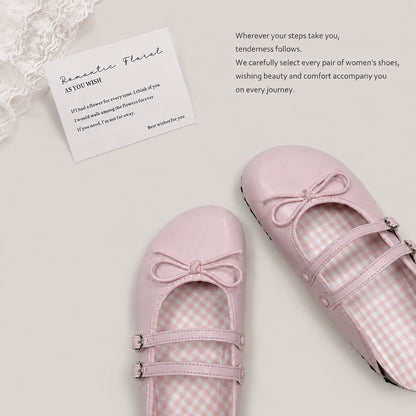 Sweet-style Stunning French Style Versatile Bow Flat Shoes For Women