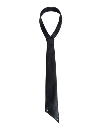Designer Style Leather Tie And Hand Crafted High End Shirt Bow Tie