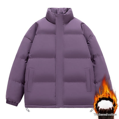 Men's Fashionable Stand-Neck Thickened Cotton-Padded Jacket