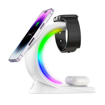 4-in-1 Magnetic Wireless Charger - Fast Charging for Phone, AirPods, iPhone, and Watch