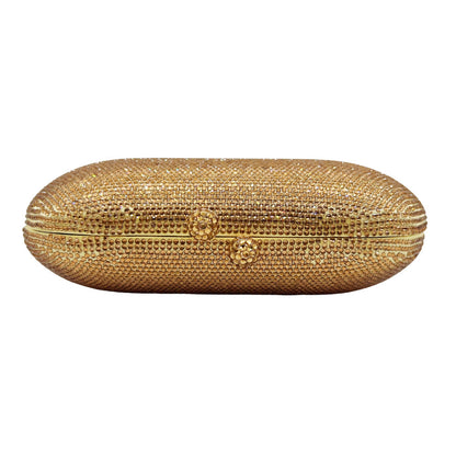 Hot-studded Evening Clutch With A Chain Strap For Banquets