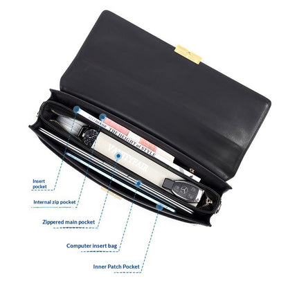Password-locked High-capacity Portable Business Briefcase
