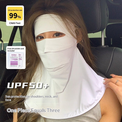 Summer Ice Silk Sun-Protective Face Mask For Women