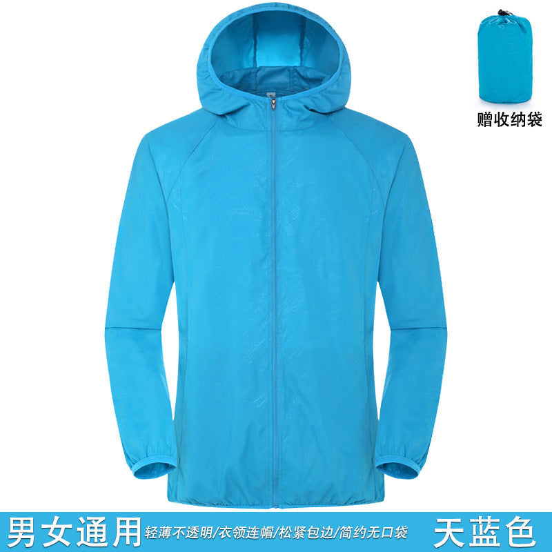 New Sun Protection Clothing Couple Outdoor Skin Clothing Women's UV Protection Sports Skin Windbreaker Sun Protection Clothes Men