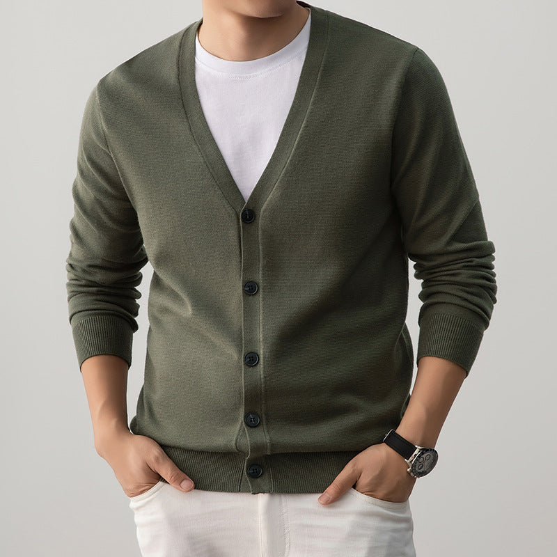 Korean-style Loose-fit Knit Sweater Coat