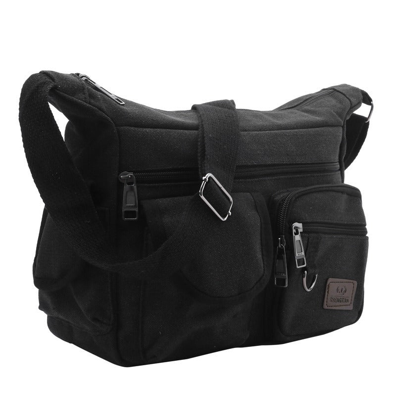 Simple Canvas Bag Large-capacity Crossbody Shoulder Bag