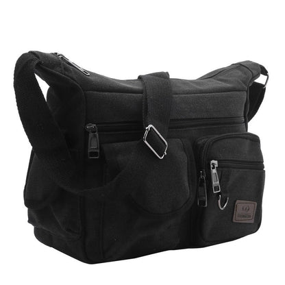 Simple Canvas Bag Large-capacity Crossbody Shoulder Bag