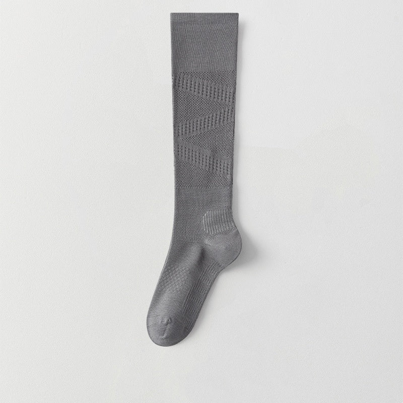 Ultra-thin Lightly Compressive Breathable Calf-length Athletic Socks