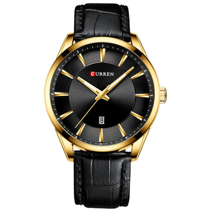 Men's Business Quartz Watch Calendar, Waterproof