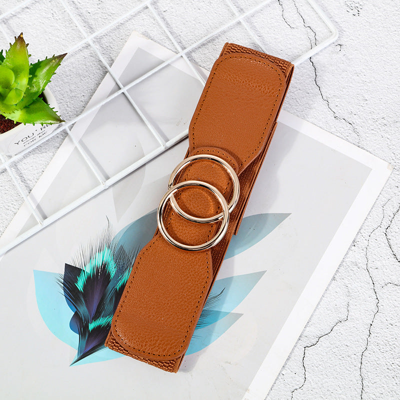 Casual Stretchy Fashion Decorative Belt With A Snap Buckle