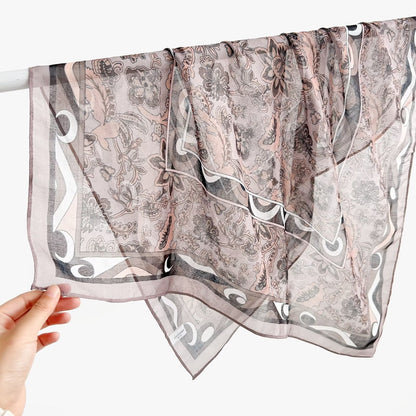 New Breathable Versatile Silk Chiffon Scarf For Women, Also Usable As A Shawl