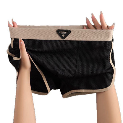 New Mens Ice-silk Boxer Briefsskin-friendly Comfortable And Breathable