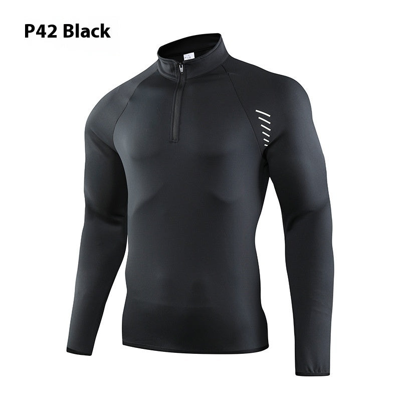 Half Zipper Workout Outdoor Running Quick-drying Clothes