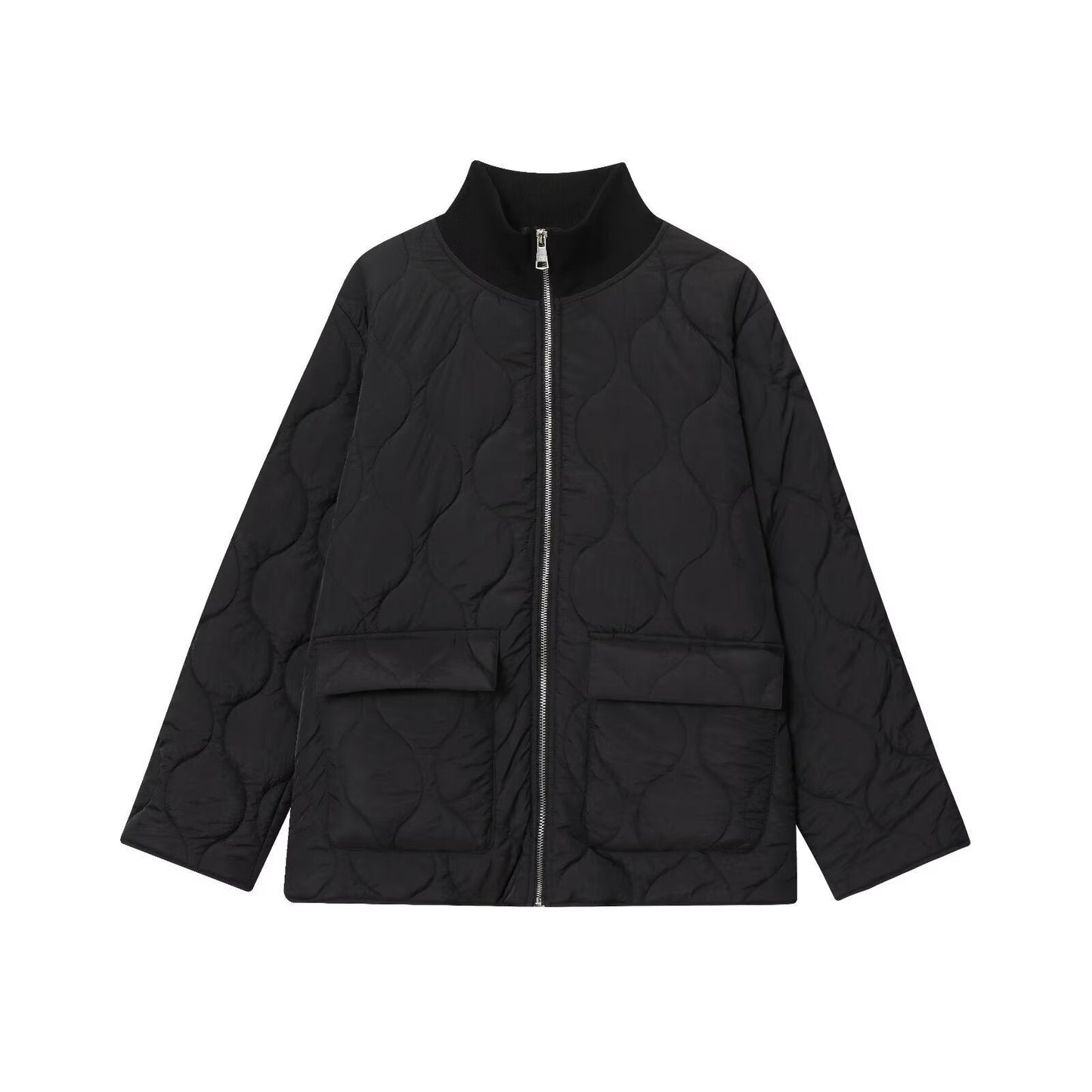 Loose, Oversized Quilted Lightweight Cotton-padded Jacket