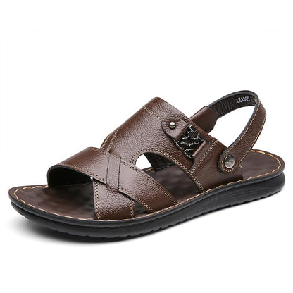 Beach Shoes Non-slip And Abrasion-resistant Fashionable Slip-on Sandals With A Soft Sole For Outdoor Wear
