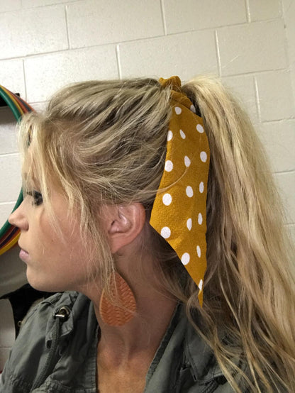 Long Flower Ribbon Headdress