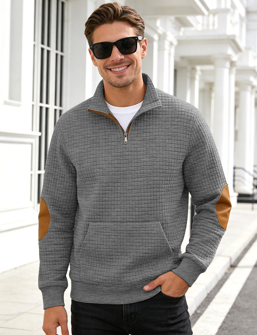 Mens Casual Long-sleeve Hoodie Top