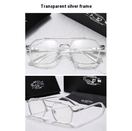 Domineering Flat Light And Zero Degree Anti Blue Light Glasses