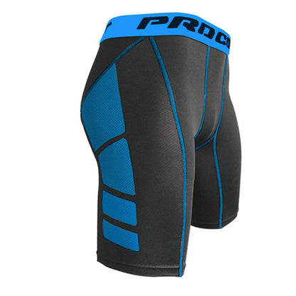 Mens Athletic Training Tight-Fit Cropped Shorts