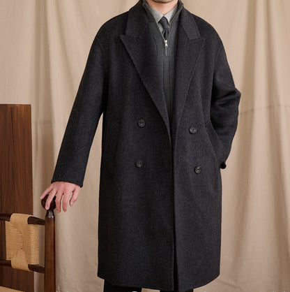 Wool Casual Loose Mid-Length Coat