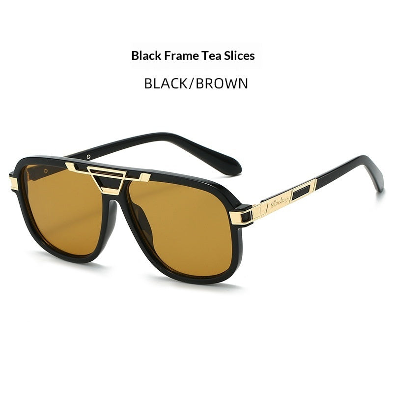 Womens UV-Protective Stylish Dual-Beam Sunglasses