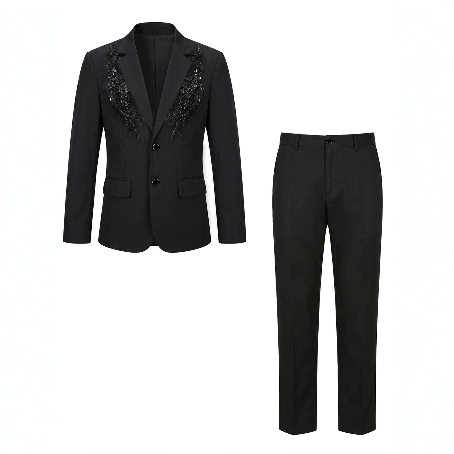 Mens Beaded Evening Suit Set