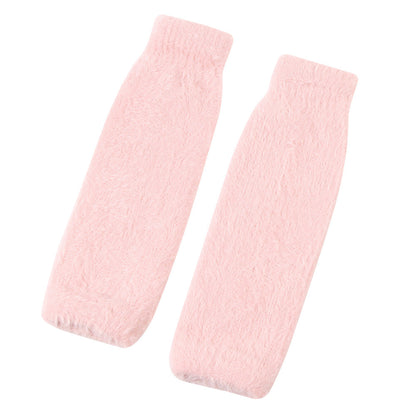 Womens Plush Half-finger Gloves Versatile And Warm