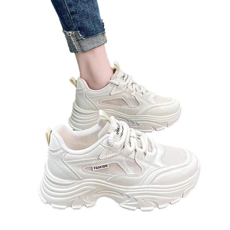 Mesh Breathable All-match Thick Bottom Casual Sports Shoes