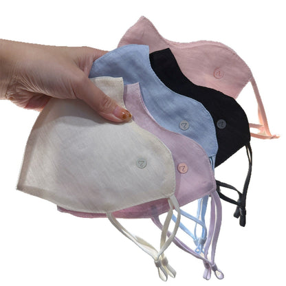 Lightweight Linen Tencel Breathable Sun-Protective Mask