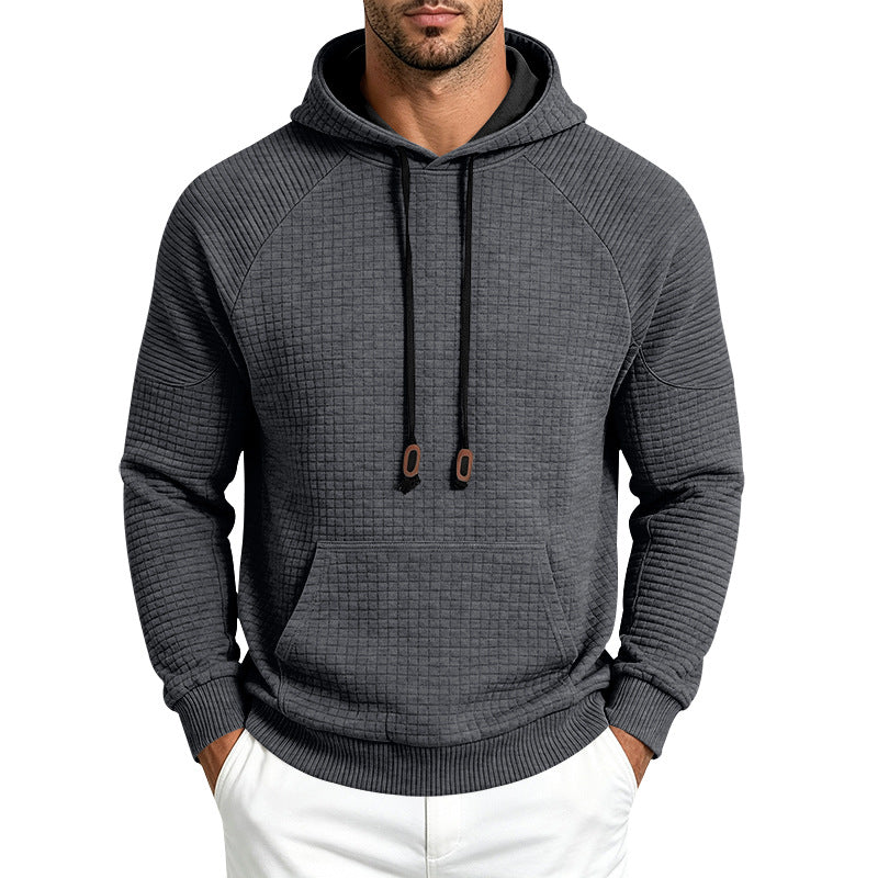 Mens Loose-Fit Versatile Hooded Sweatshirt For Sports Outdoors And Commuting