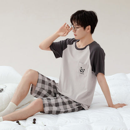 Cotton Pajamas New Boys Casual Homewear Two-piece Suit