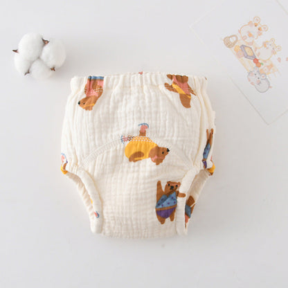 Gauze Cotton Baby's Ring Urine Training Pants Pure Diaper Pants