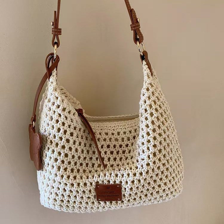 Casual Beach Woven Shoulder Crossbody Bag