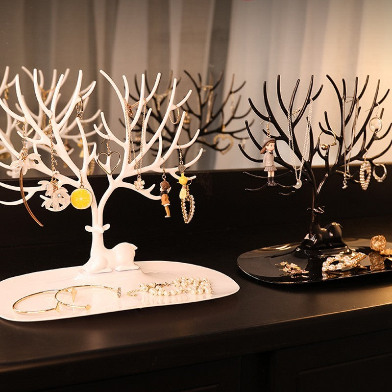 Deer Jewelry Display Stand with Drawer