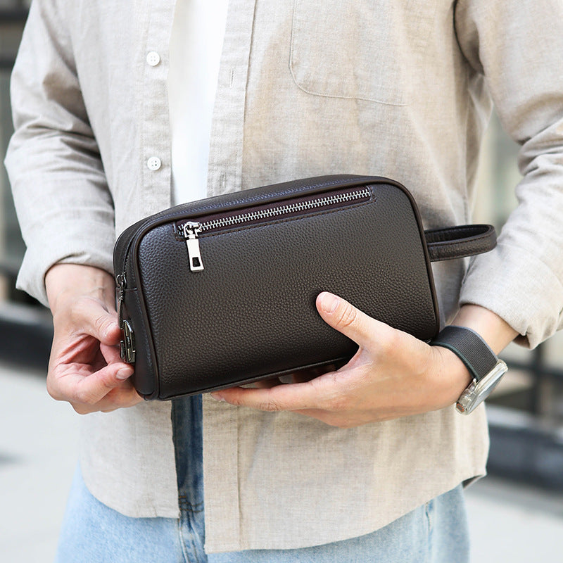 Mens Clutch Bag Trendy Business-casual Tote