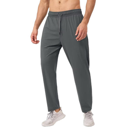 Mens Summer Cool-Feel Quick-Dry Loose-Fit Sports Pants
