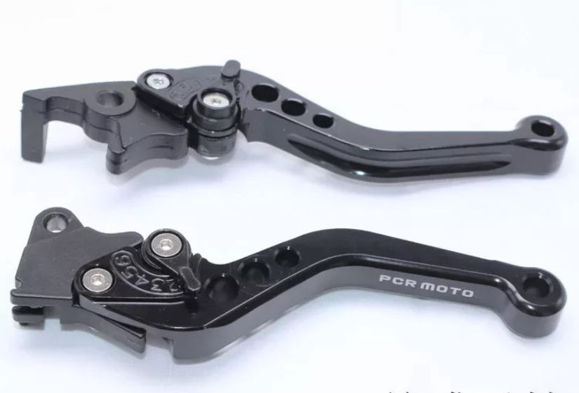 Adjustable Motorcycle Brake & Clutch Levers – CNC Aluminum Handlebar Levers (Pair)