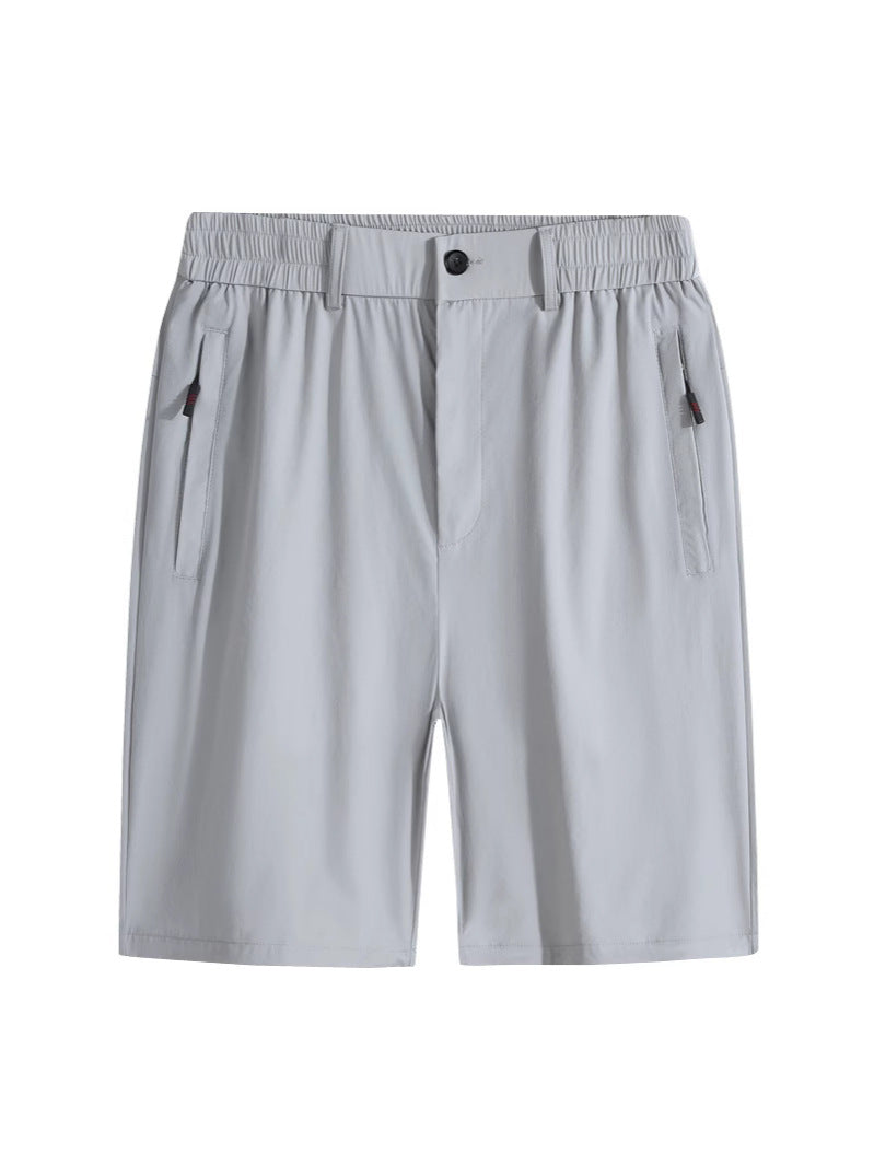 Summer New Arrival Pants Men's Real Ice Silk Nylon Shorts Open Access Control Casual Pants Quick-drying Breathable Pants Plus Size