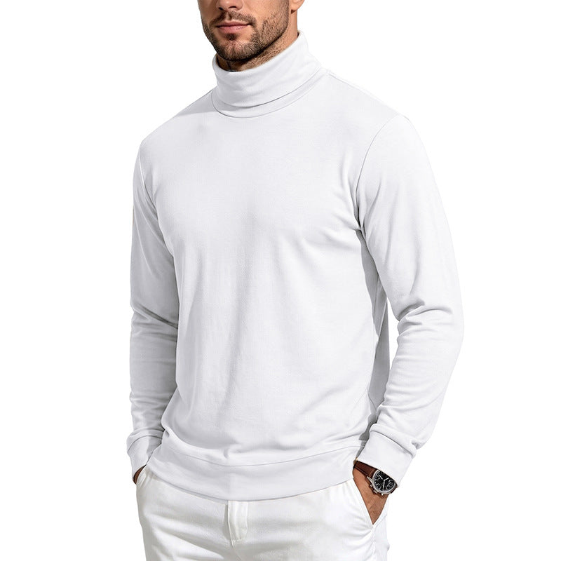 Simple Versatile Loose-fitting Skin-friendly Wool Fleece With A Turtleneck And Long Sleeves