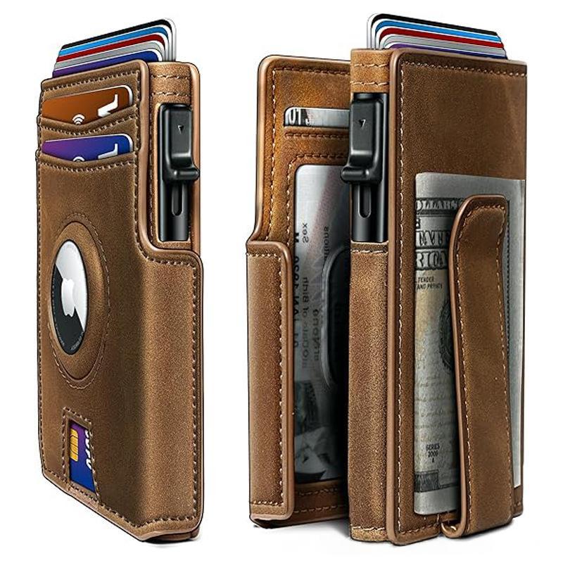 Multi-Card Short Metal Card Holder Mens Wallet
