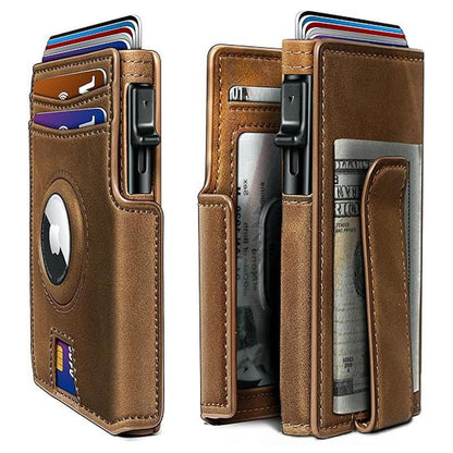 Multi-Card Short Metal Card Holder Mens Wallet