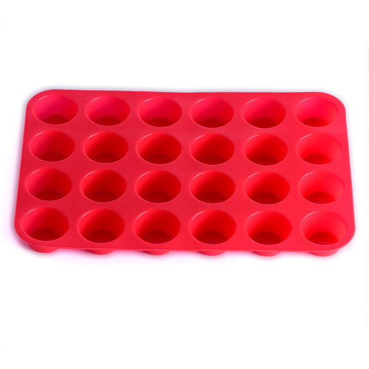 24 holes with round silicone cake mold