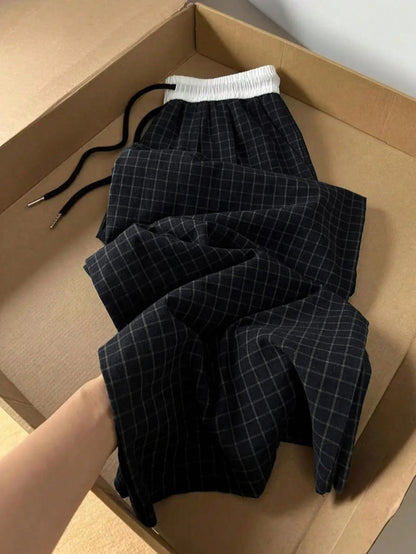High-waisted, Draping Wide-leg Pants For Women