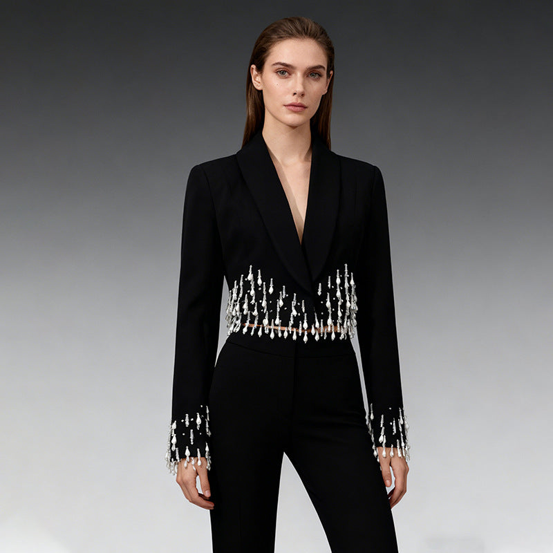Designer-style Fashionable Suit Elegant Office-ready Versatile Blazer For Women