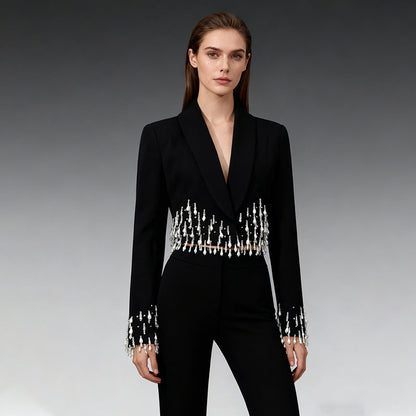 Designer-style Fashionable Suit Elegant Office-ready Versatile Blazer For Women