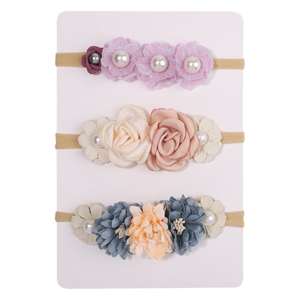 Nylon Fine Hair Band Girls' Headdress Flower