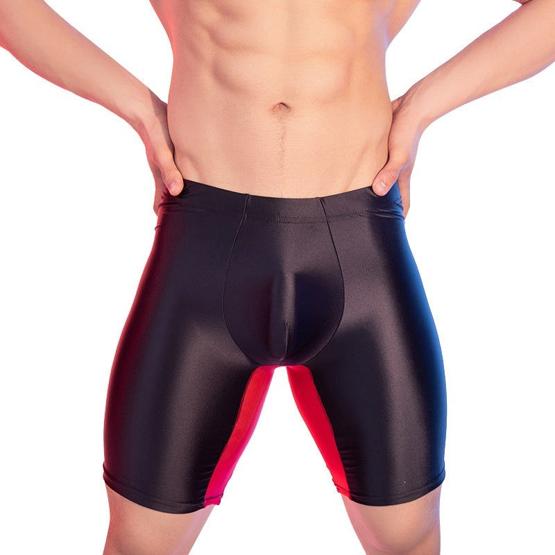 High Elasticity Glossy Ice Silk Shaping Leggings