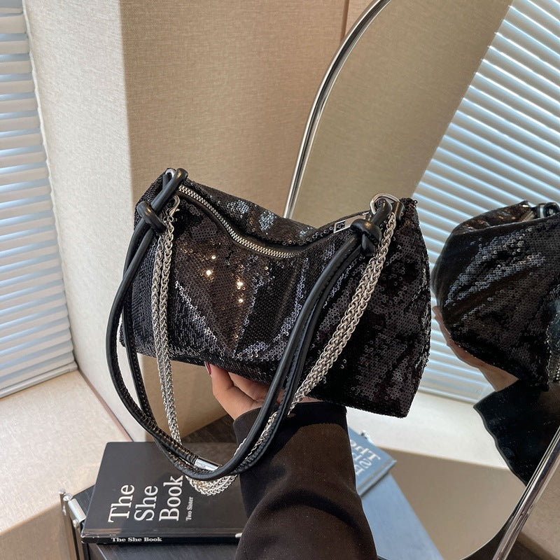 Womens Single-shoulder Underarm Bag And Chain Crossbody Bag